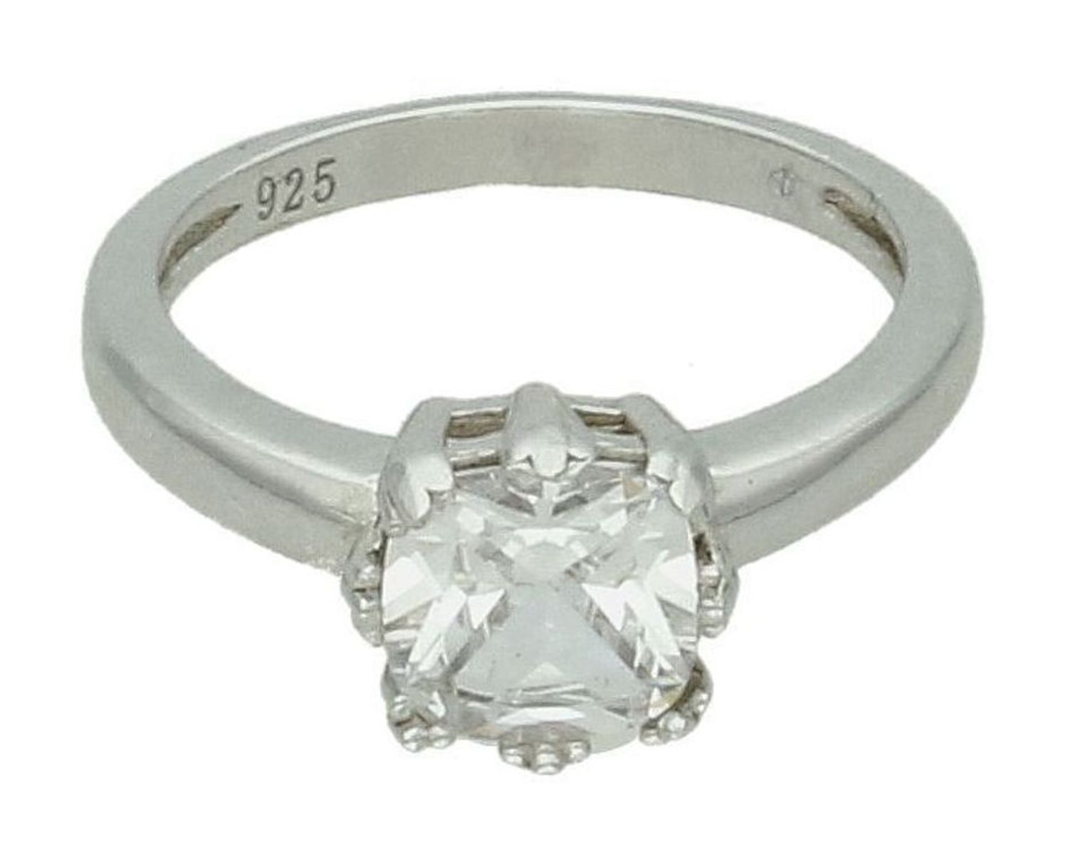 Srebrny pierścionek damski 925 zaręczynowy okrągła biała cyrkonia rozmiar 14 CI RS10621. Srebrny pierścionek damski. Srebrny pierścionek z cyrkonią. Pierścionek srebrny damski na prezent. Srebrny pierścionek dla ukoc.jpg